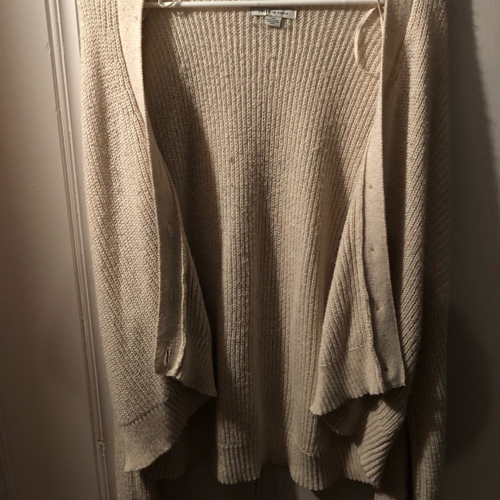 Cream American Eagle Cardigan